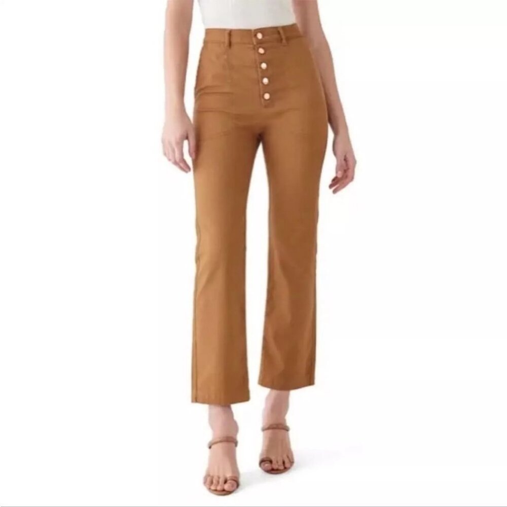 DL1961 JERRY HIGH RISE VINTAGE STRAIGHT JEANS CROPPED STRETCH ALTA sz 29